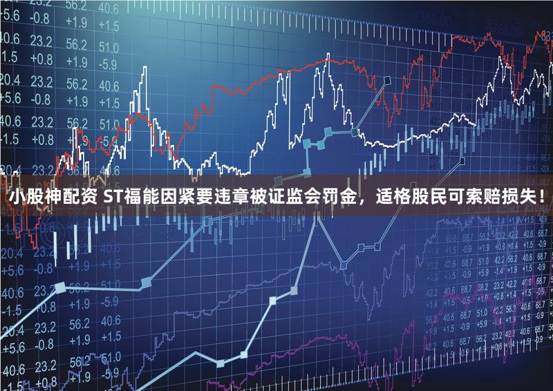 小股神配资 ST福能因紧要违章被证监会罚金，适格股民可索赔损失！