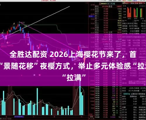 全胜达配资 2026上海樱花节来了，首推“景随花移”夜樱方式，举止多元体验感“拉满”