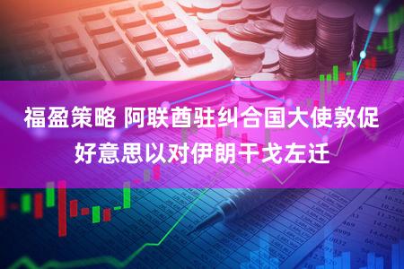 福盈策略 阿联酋驻纠合国大使敦促好意思以对伊朗干戈左迁