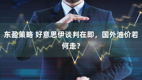 东盈策略 好意思伊谈判在即,国外油价若何走?