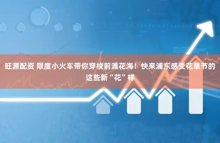 旺源配资 限度小火车带你穿梭前滩花海!快来浦东感受花草节的这些新“花”样