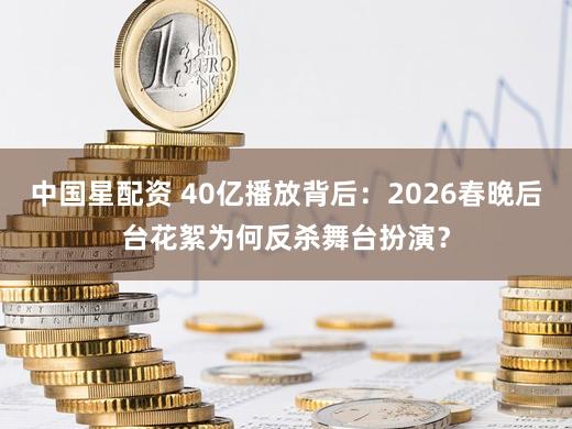 中国星配资 40亿播放背后：2026春晚后台花絮为何反杀舞台扮演？